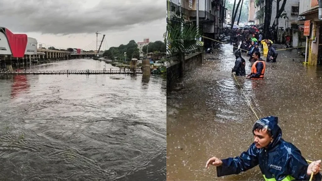 पुणे में भारी बारिश के चलते बाढ़ जैसे हालात, बिजली गिरने से 3 लोगों की मौत, जलभराव के कारण स्कूल बंद
