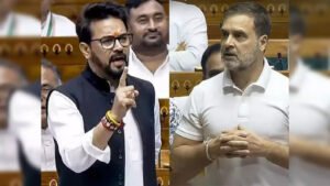 अनुराग ठाकुर ने राहुल गांधी पर पर कसा तंज कहा, 'आप आकस्मिक हिंदू हैं, महाभारत के बारे में आपका ज्ञान आकस्मिक है'
