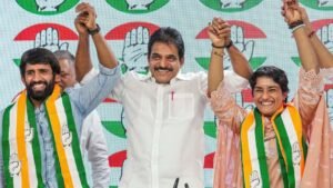 Haryana Assembly Election: ओलंपिक के बाद Bajrang Punia और Vinesh Phogat कांग्रेस में शामिल, हरियाणा में भाजपा के खिलाफ लड़ेंगे चुनाव