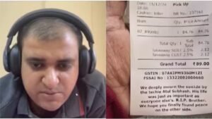 Atul Subhash suicide case: Delhi के Restaurant ने Atul Subhas को दी श्रद्धांजलि, वायरल हुआ बिल पर लिखा मैसेज