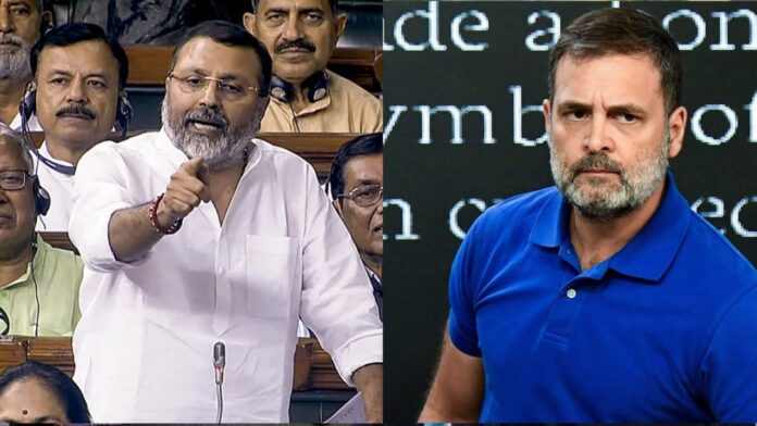 बीजेपी सांसद Nishikant Dubey ने Rahul Gandhi के खिलाफ रचा षड्यंत्र! लग सकता है जुबान पर ताला बीजेपी सांसद Nishikant Dubey ने Rahul Gandhi के खिलाफ रचा षड्यंत्र! लग सकता है जुबान पर ताला