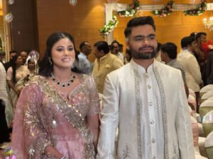 Indian cricketer Rinku Singh ने सपा सांसद Priya Saroj से की सगाई, लखनऊ में हुआ भव्य समारोह