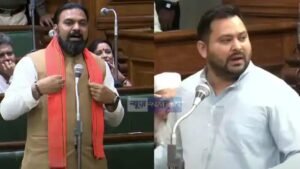 बिहार विधानसभा में हंगामा, तेजस्वी यादव और सम्राट चौधरी के बीच तीखी नोकझोंक, नीतीश कुमार से भी हुई बहस