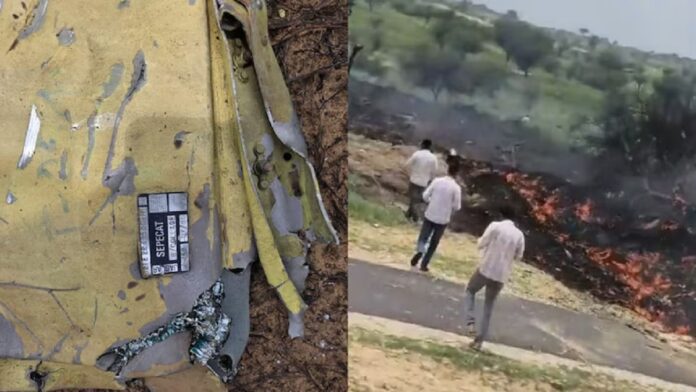 राजस्थान के चूरू जिले में भारतीय वायुसेना का जगुआर लड़ाकू विमान दुर्घटनाग्रस्त, दो शव बरामद