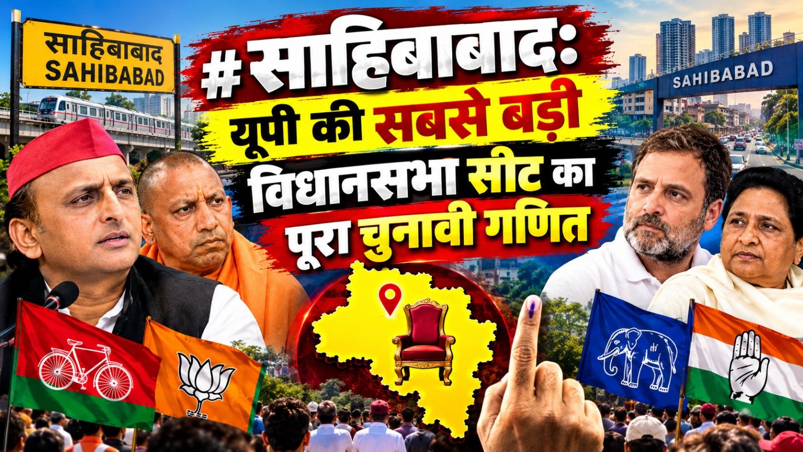 साहिबाबाद: यूपी की सबसे बड़ी विधानसभा सीट का पूरा चुनावी गणित